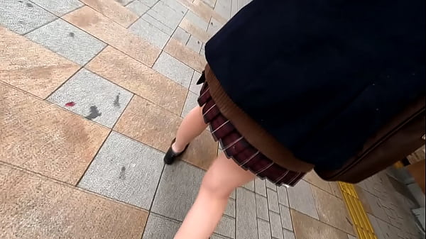 Black Hair Innocent School C-chan @ Shinjuku [Women ● Raw / Uniform / Blazer / Miniskirt / Beautiful Legs / Creampie] #Underwear Voyeurism #Train Slut ● #Sleep ● Fuck