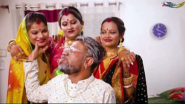 The Lusty Old Man Went Out to Celebrate His Wedding Night with His Three New Wives and Did a Scandal