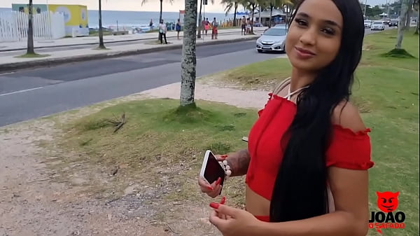The Young Michelly Beatriz On Rio de Janeiro Beach With Joao O Safado